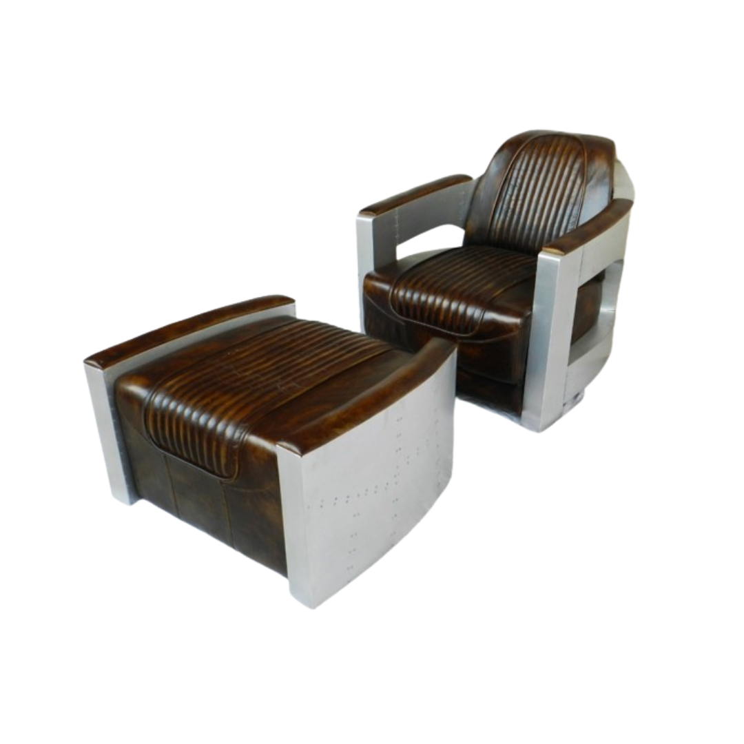 Metal + Leather Chairs