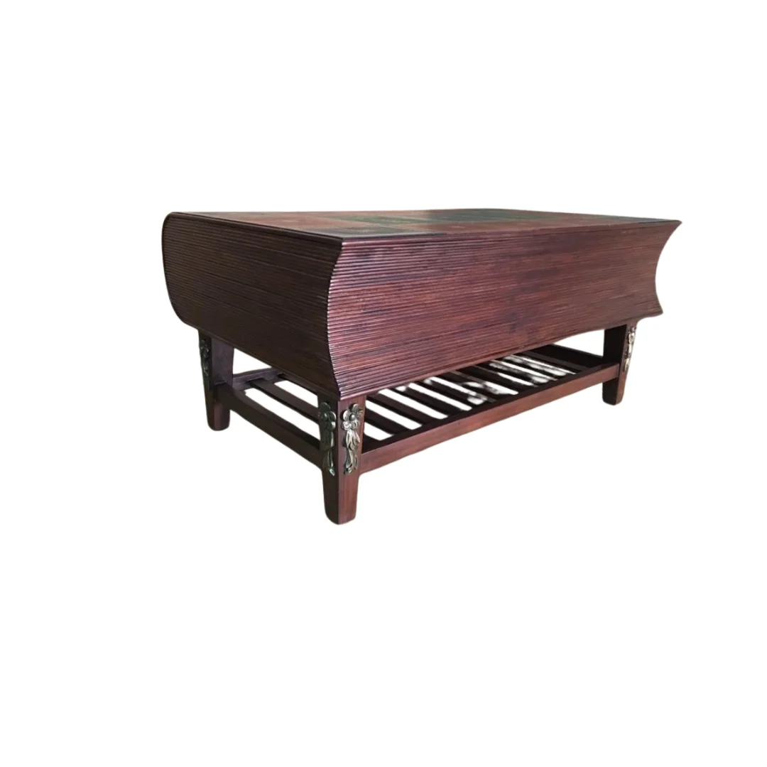 Leather Center  Side Table