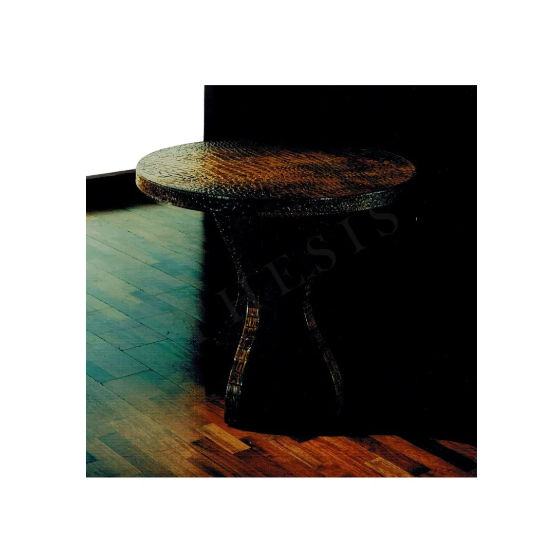 Leather Ottoman & Pouf
